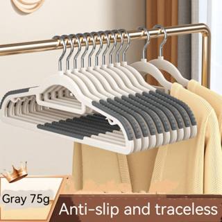 10pcs Anti-slip Clothes Hangers 38cm Plastic Coated Wire Clothes