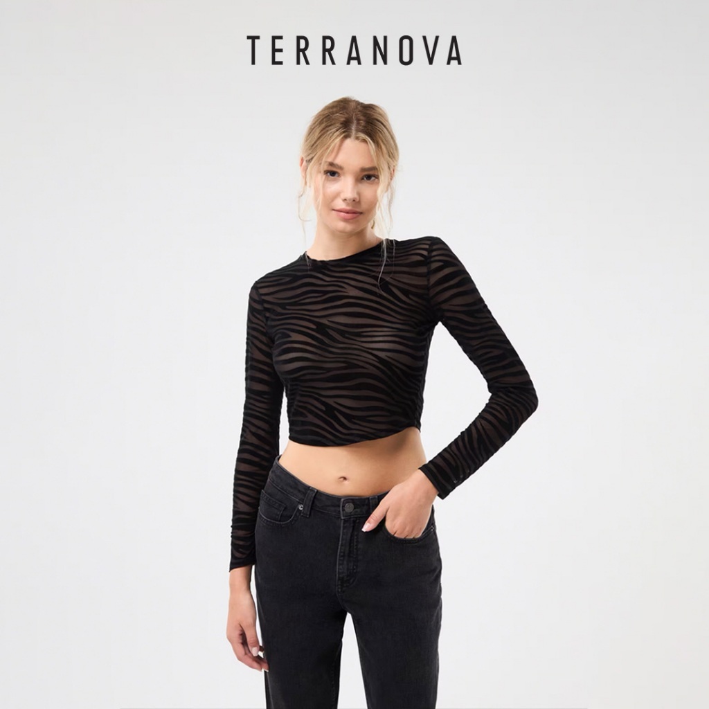 Crew Neck Long Sleeve T-Shirt – Terranova Philippines