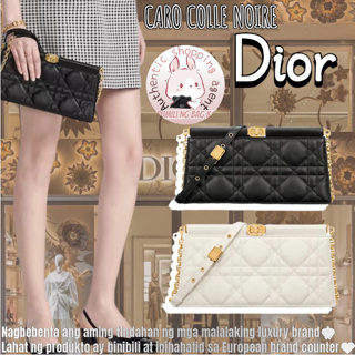 Dior Caro Colle Noire Clutch with Chain