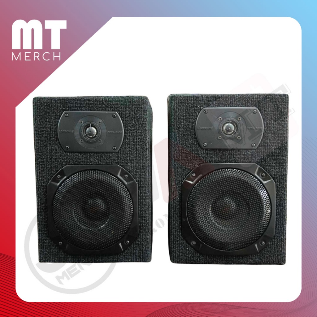 Crown 6" PROPW620SQM 200 watts Speaker + PROKMDT135 Dome Tweeter