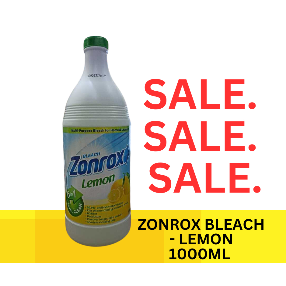 Zonrox Bleach Lemon Scent 1000ml | Shopee Philippines