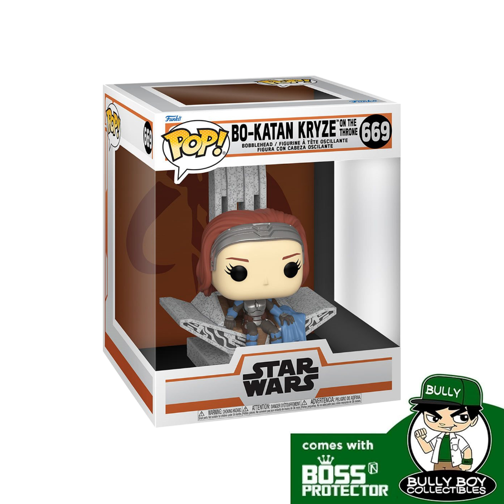 Funko Pop Deluxe - Mandalorian - Bo-Katan Kryze on the Throne 669 With ...