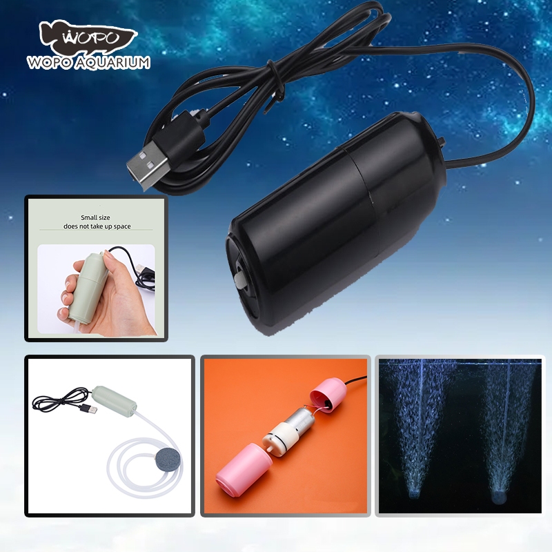 USB Mini Air Pump Water Pump Oxygen Aerator Aquarium Fish Tank