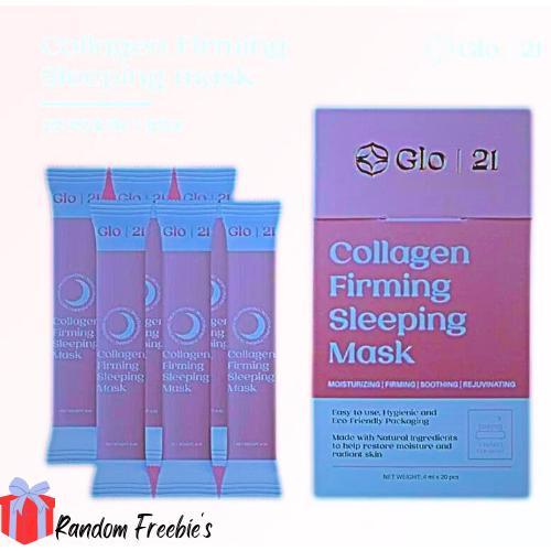 Glo21 Collagen Firming Sleeping Mask (20 sachets per box) Moisturizing
