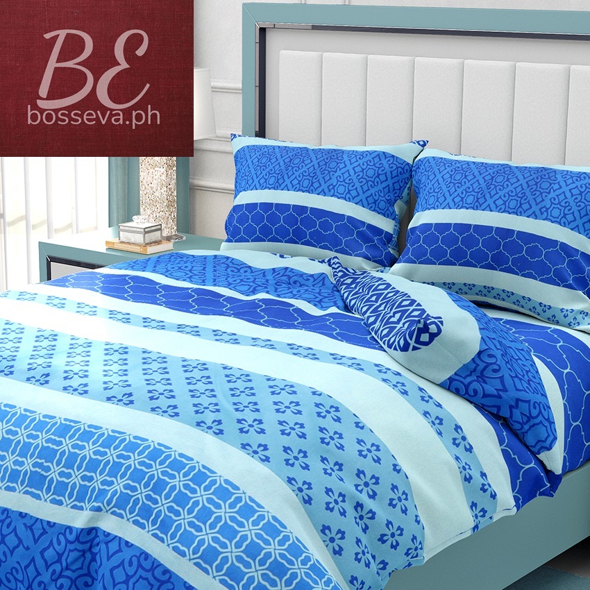 Boss Eva Printed Bed sheet Collection 3in1 Bedding Set DF220 Shopee