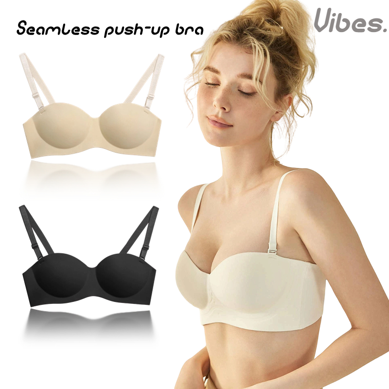 Vibeswomen Seamless Sexy Push Up Bra Female Invisible Bras Underwear Bralette Sexy Lingerie 32 