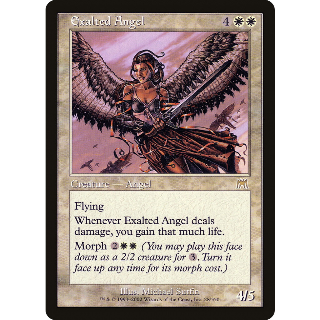 Exalted Angel Ons Mtg Best Rating Mtg Proxy Playtest Card 