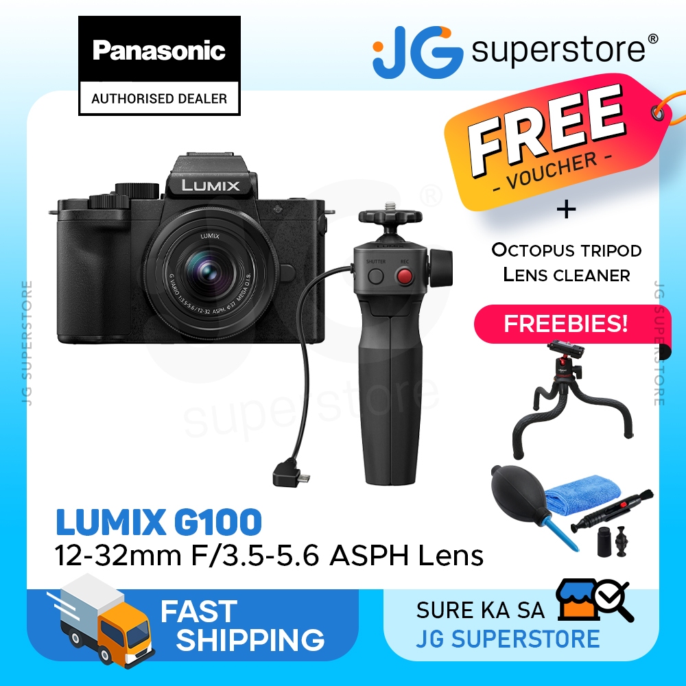 Panasonic Lumix G100 & G Vario 1232mm f/3.55.6 ASPH. (MFTMount) Lens