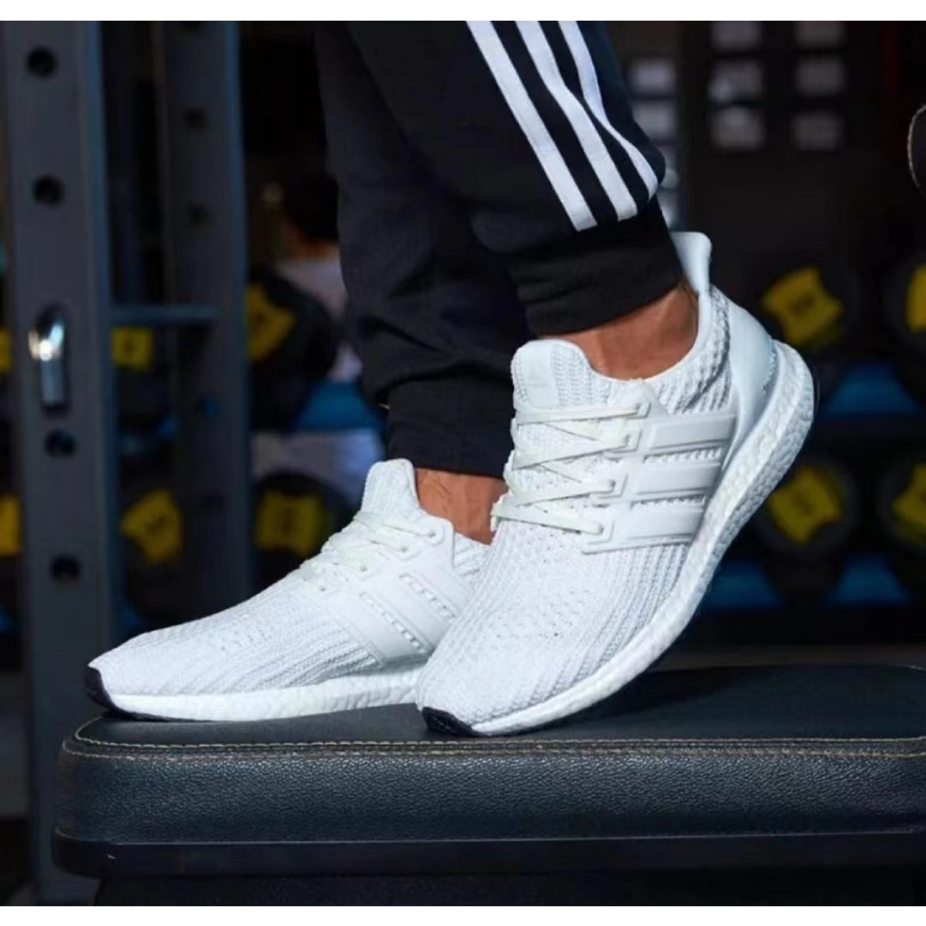 Ultra Boost 4.0 Core Black All White Black White Grey Original Running Shoes For Men And Wom Shopee Philippines