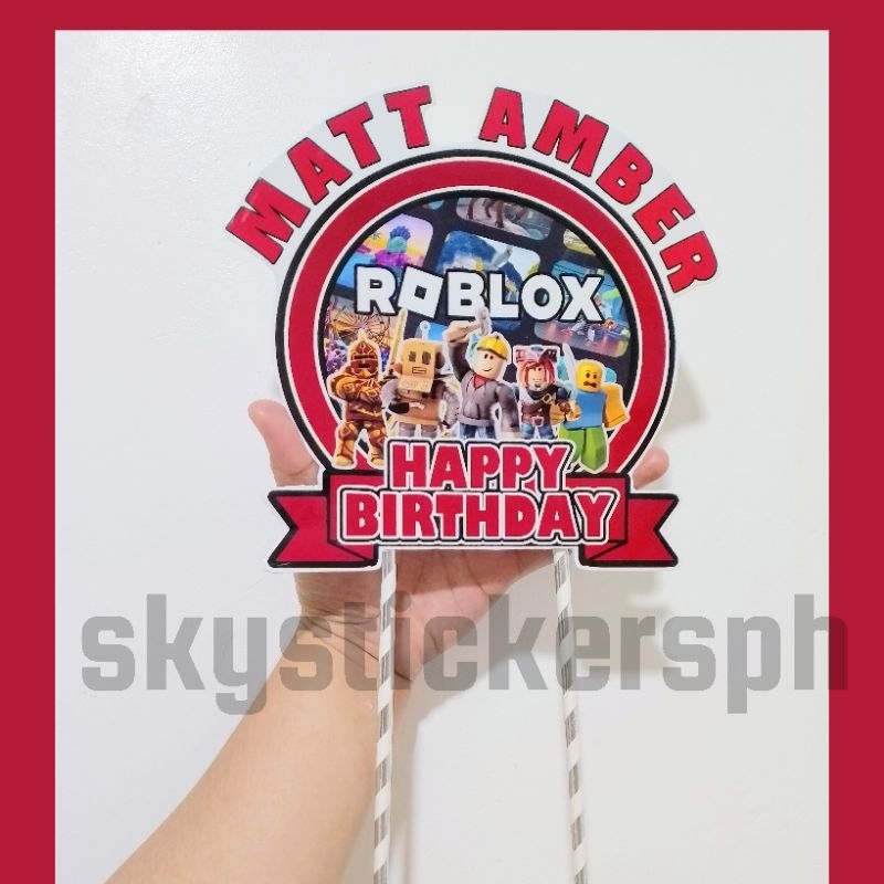 Roblox Happy Birthday Cake Topper | Shopee Philippines