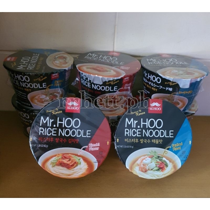 rrhett.ph RS# MR. HOO RICE NOODLE KIMCHI SEAFOOD FLAVOR NON-FRIED RICE ...
