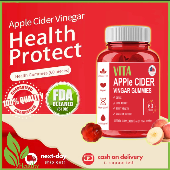 Gummi Apple Cider Vinegar Gummies New Formula Powerful Slimming Vitamin Nutrition Shopee