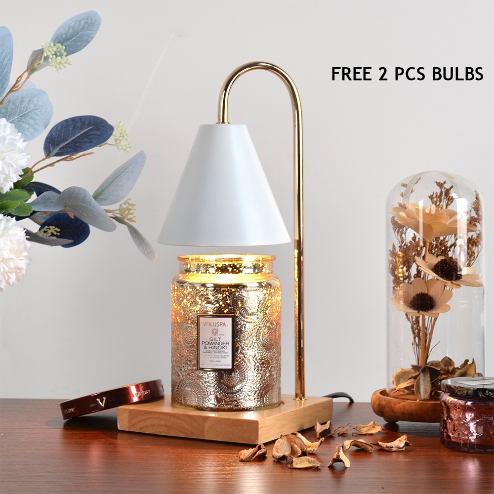 Aromatherapy Melting Wax Lamp Desk Lamp Candle Warm Light Dimmable
