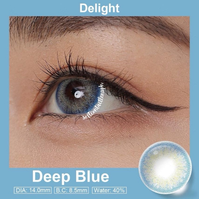 DELIGHT WILDCAT DEEP BLUE NORMAL SIZE CONTACT LENS | Shopee Philippines