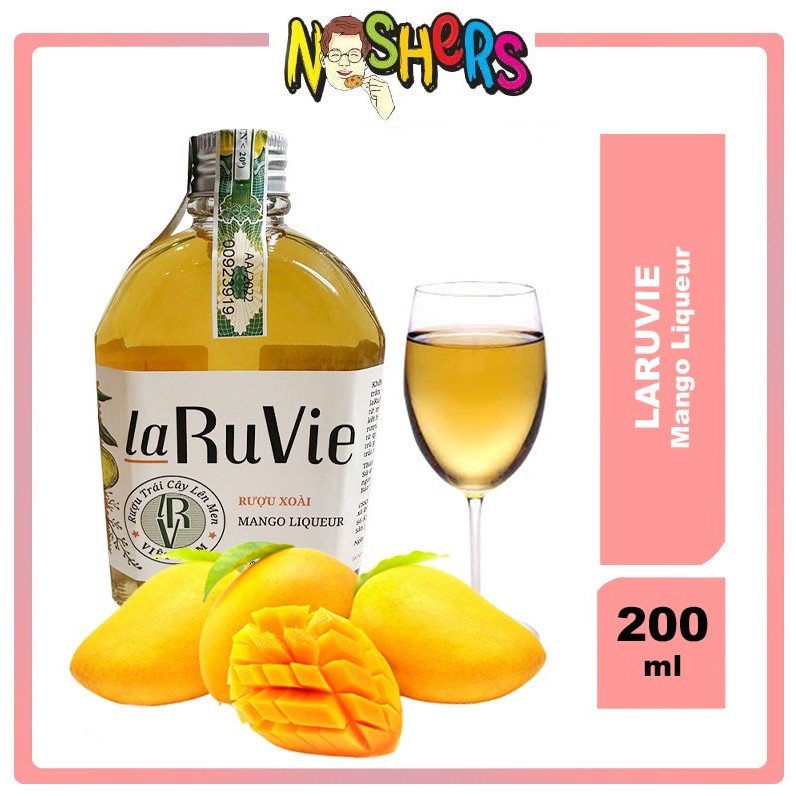 Noshers LaRuVie Natural Fermented Mango Wine Mango Liqueur 12 Vol