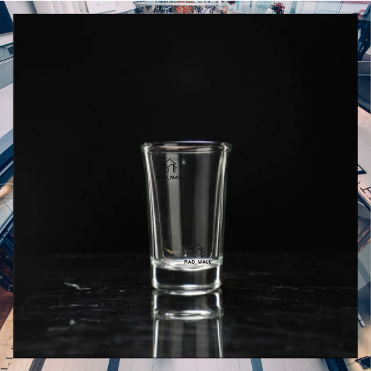 RADMALL [6PCS] Glass Tea Cup Shot Glass Transparent High Quality Bright