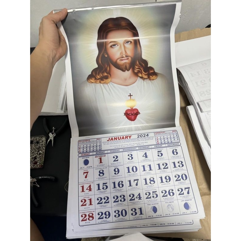 Sacred heart calendar 2024 (budget price) Shopee Philippines