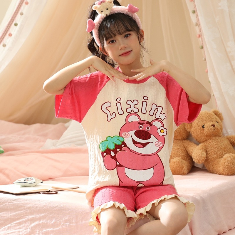 WAN Kids Cute Printed Sleepwear Shorts Terno for Girls Shopee Philippines