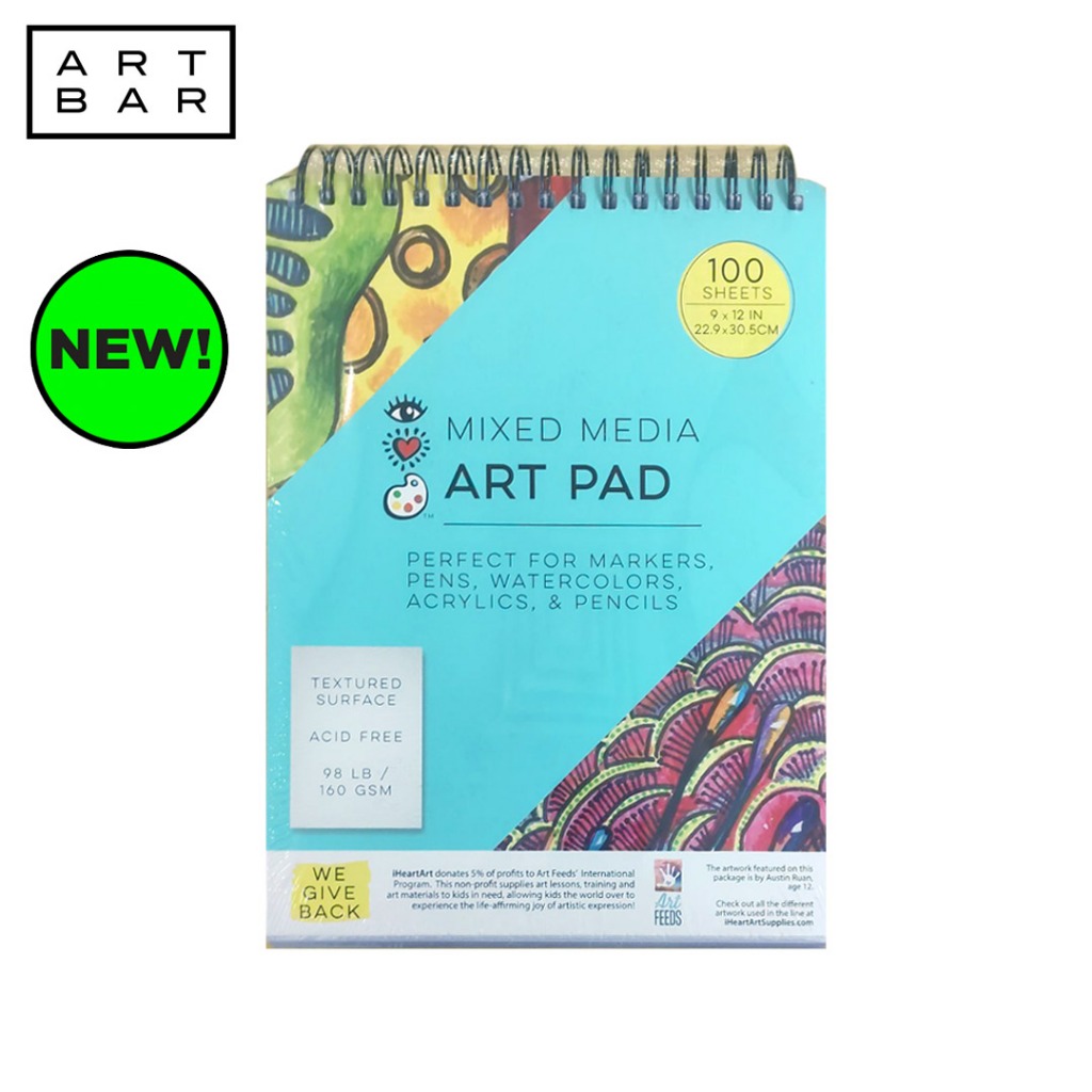 I Heart Art Mixed Media Art Pad 9x12 Shopee Philippines