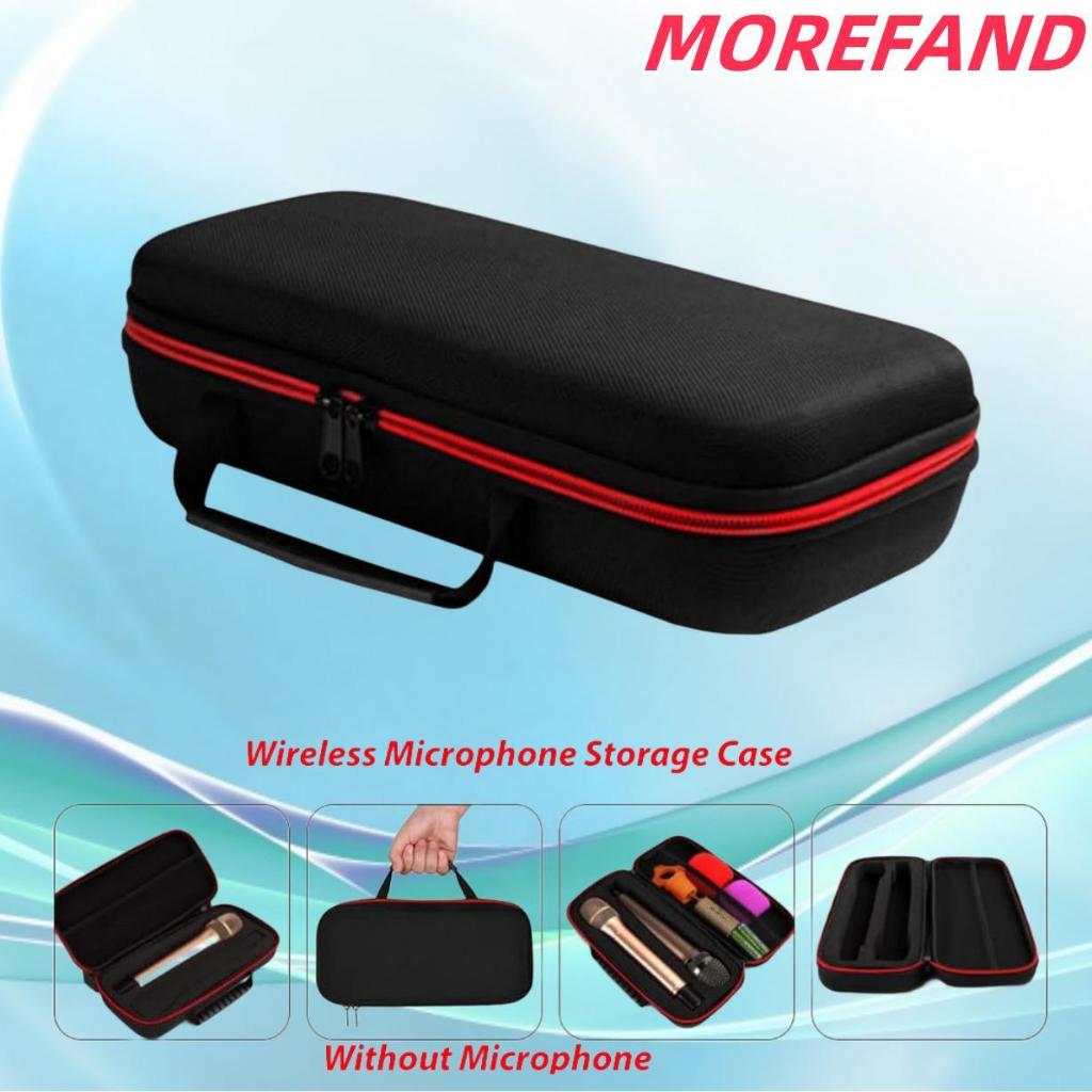 Wireless Microphone Storage Case Shockproof Hard EVA Protect Box Dual Mic Carry Travel package