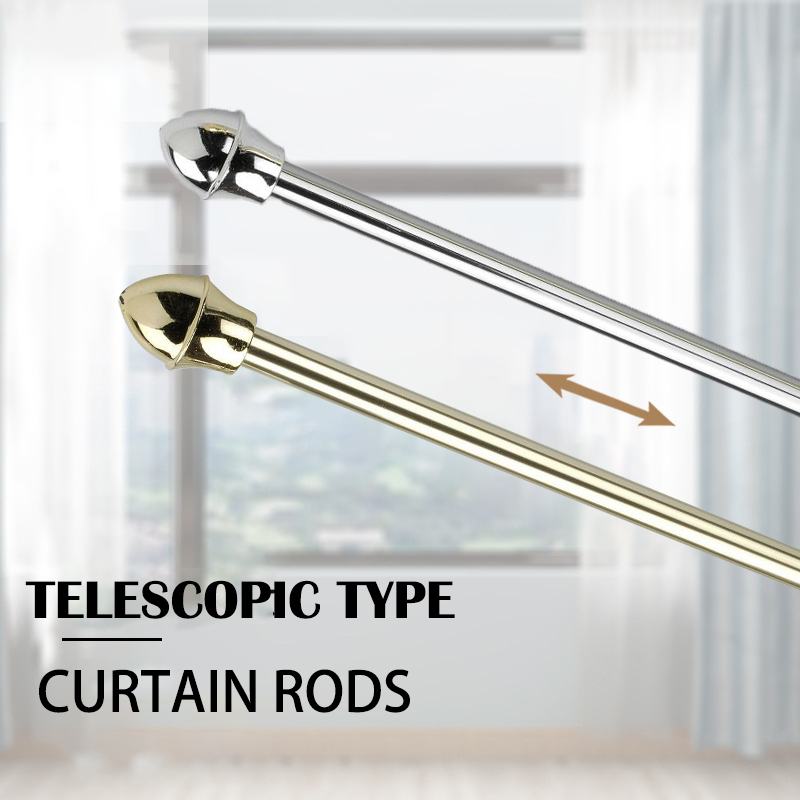 Retractable Rod Curtain Rod Household Bedroom Shower Curtain Curtain ...