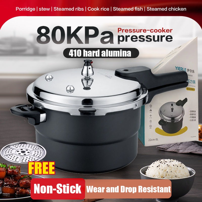 rice cooker,Stainless Steel Kitchen Soup Pot,Multifunctional Cooking Pot Rice  Cooker,Universal Large Capacity Stovetop pressure canner,Quickly Cooking  Safety Pressure 6.5L 