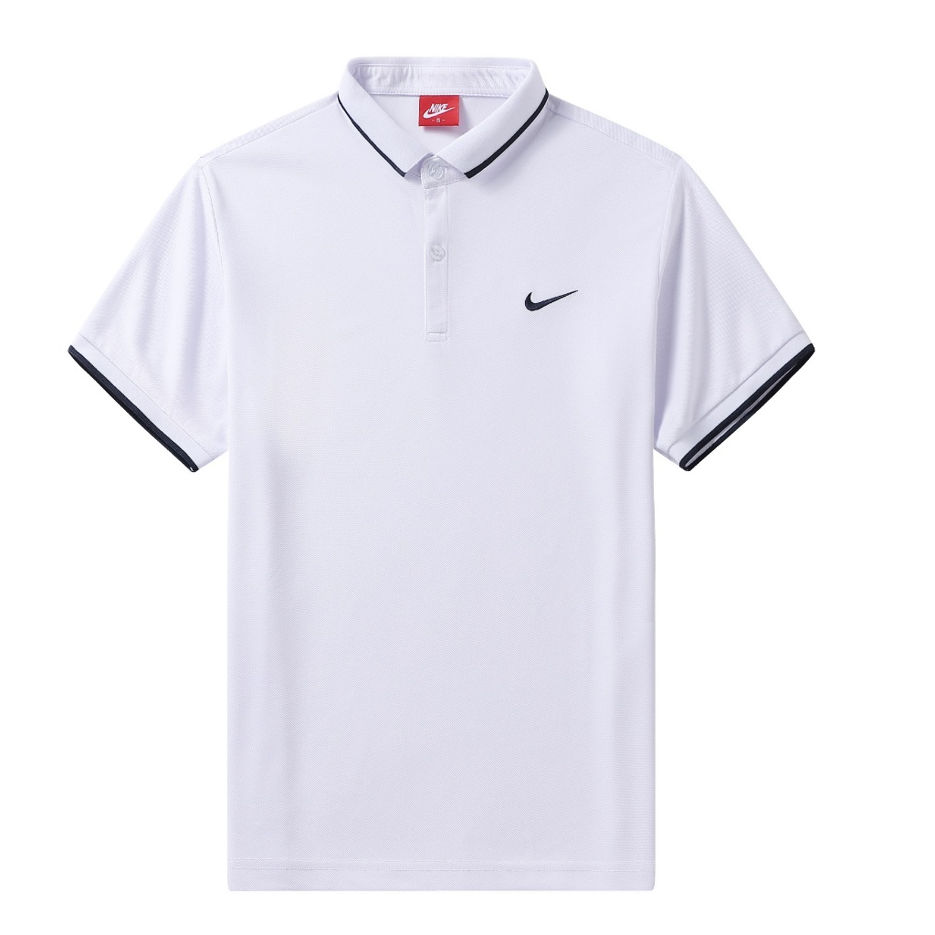 Mens white outlet nike polo shirt