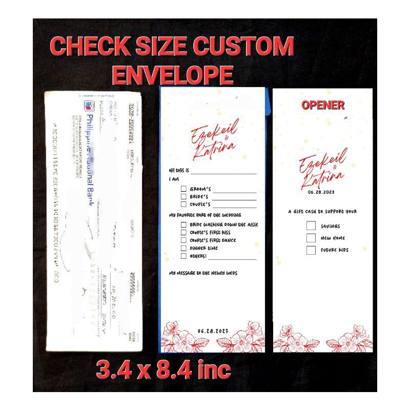 20pcs 100gsm Check Size (3.4