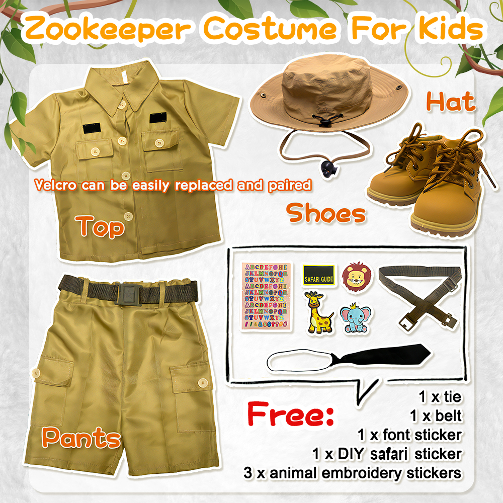 SAFARI GUIDE OUTFIT (DIY NAME) - Zookeeper Costume Safari Jungle