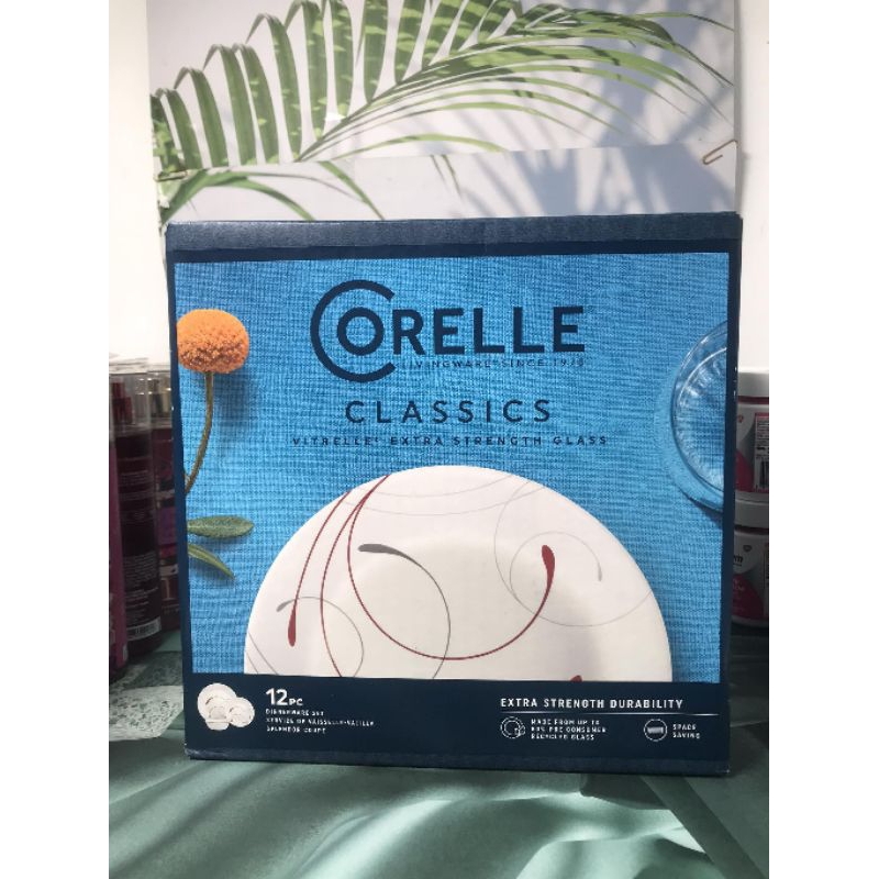 Original Corelle 12pcs Dinnerware Set (Splendor Coupe ) from USA