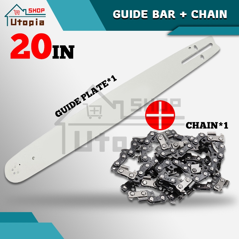 20 / 22 / 24 Chainsaw Guide Bar and Chain Chain saw Tools Saw Blades ...