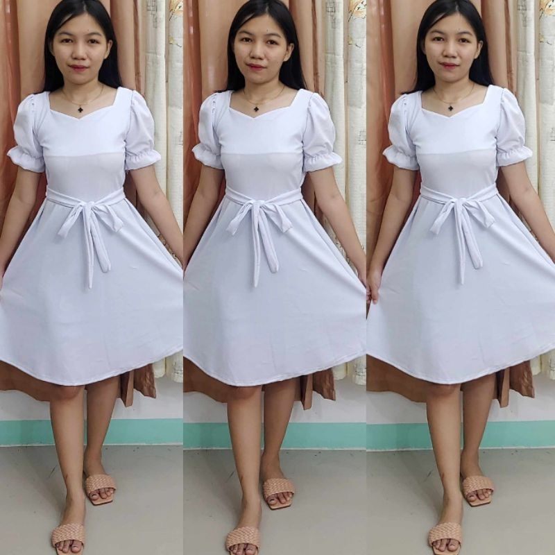 Newly Arrived Kids to Teens Filipiniana Inspired White Dress Free Size ...