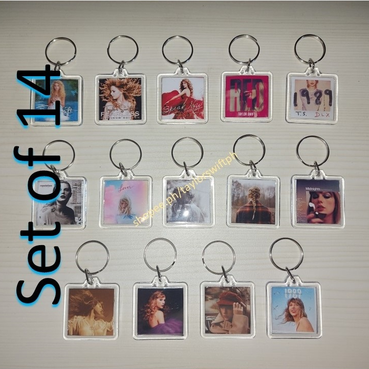 Set of 14 Taylor Swift Deluxe Keychain Taylor's Version / Taylor Swift