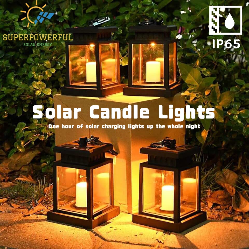 Solar Candle Light Outdoor Flameless Candle Step Water proof Lamp