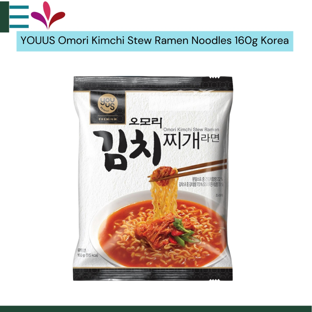 YOUUS Omori Kimchi Stew Ramen Noodles 160g Korea Shopee Philippines