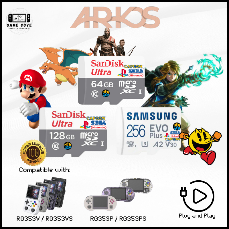 Ark OS SD Card JEL OS Compatible with RG353VS RG353V RG353P RG353PS ...