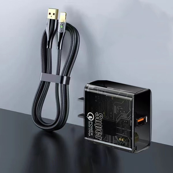 W Fast Charger Type C Charger Fast Charging Adapter With Usb Cable For Huawei Infinix Realmi