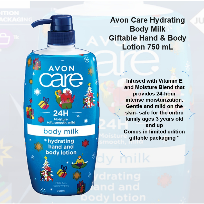 Avon Care Hydrating Body Milk Hand and Body Lotion 750ml Shopee