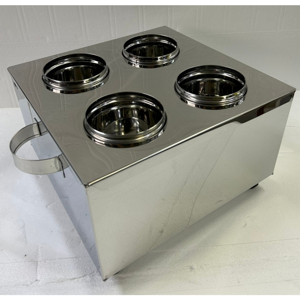 BASIC Stainless Basic 4hole Spoon Fork Utensil Heater Sterilizer caddy