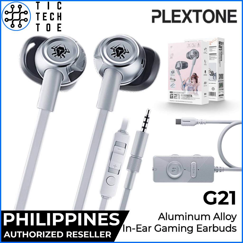 Plextone G21 Semi InEar Headset Aluminum Mobile/PC Gaming Earphones