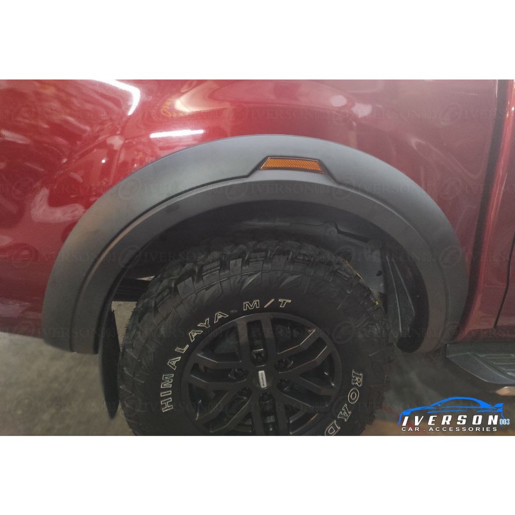 Black Fender Flare No Hole with Reflector for Ford Ranger T7 T8 ...
