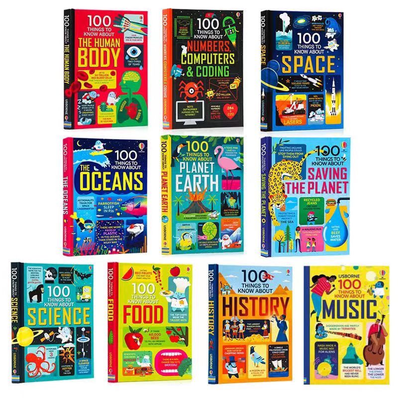 100 Things To Know About | Hard Bound | Usborne | Set of 10