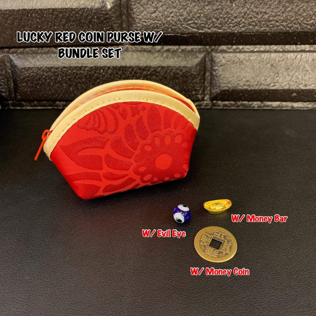 LUCKY RED COIN PURSE W/ BUNDLE | Shopee Philippines