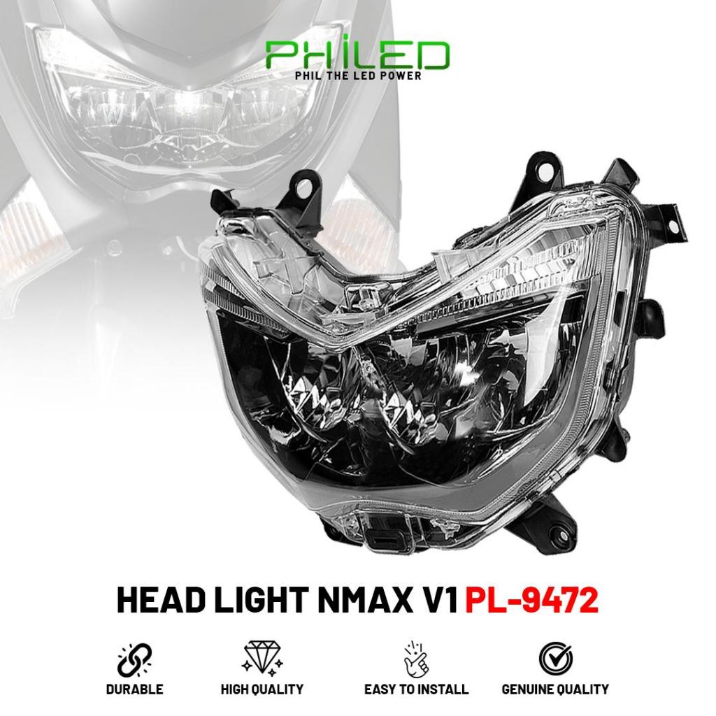 YAMAHA NMAX V1 PHILED PREMIUM STOCK HEADLIGHT ASSY FOR NMAXV1 PLUG AND ...