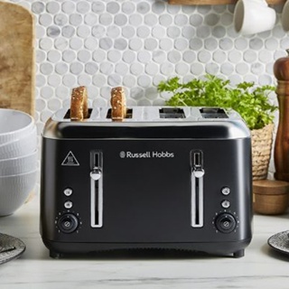 Russell Hobbs Addison 4 Slice Toaster (Matte Black) RHT514BLK