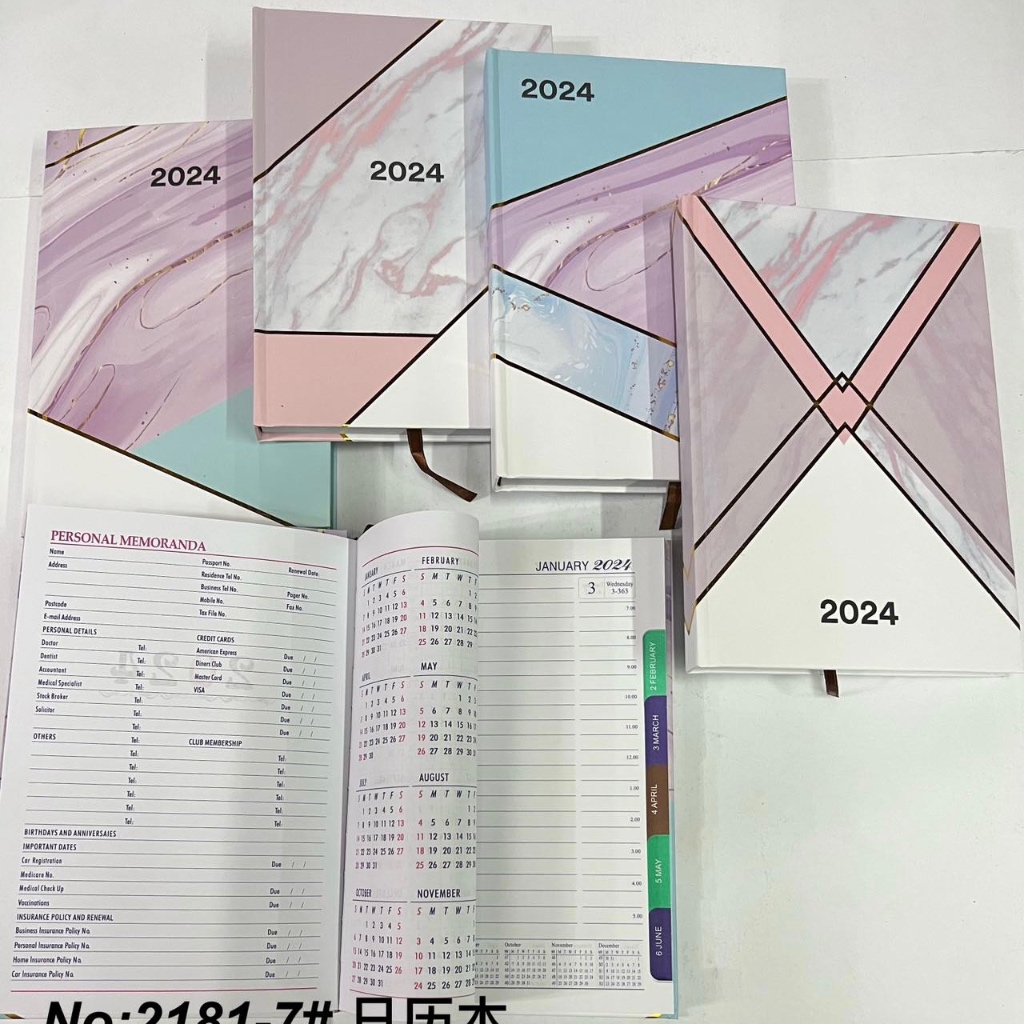 2024 MARBLE DESIGN HARDBOUND PLANNER | Shopee Philippines