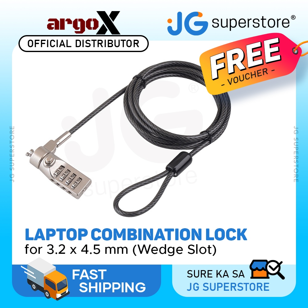 [CLEARANCE] ArgoX 4 PIN Numeric Combination Type Security Laptop Lock ...