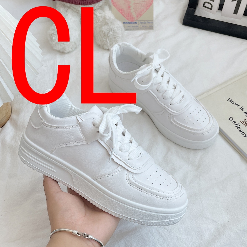 Bestseller Korea Fashion White Shoes Casual Work School Students Sneakers Shopee Philippines