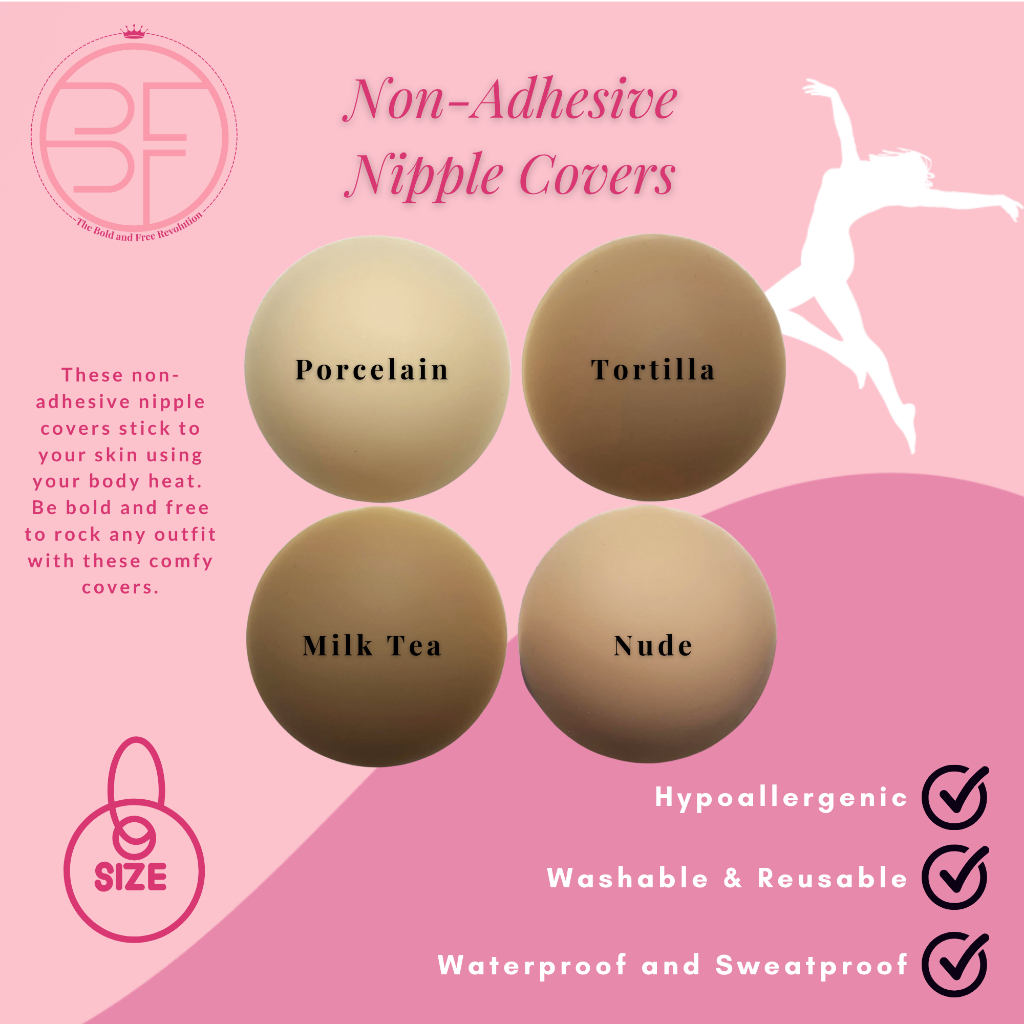 READY STOCK] Premium Non-Adhesive Nipple Cover with Free Case