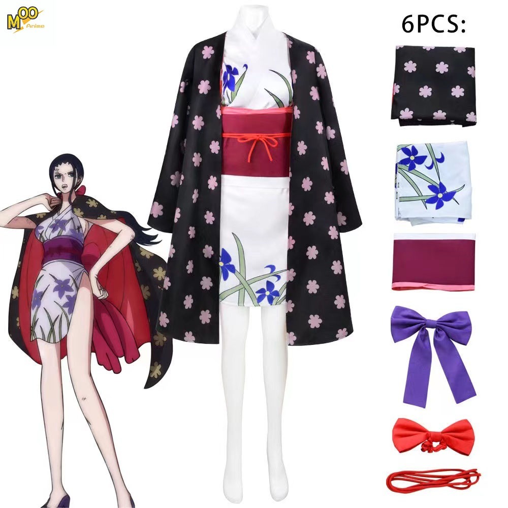 ONE PIECE cosplay costume Nico Robin cosplay Set and wig Robin cosplay ...